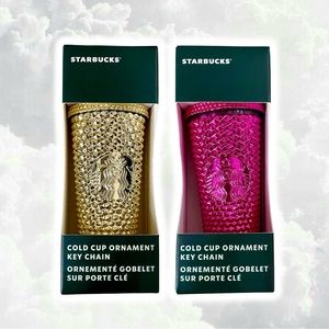 ✨Set of 2 LE Starbucks keychain ornaments